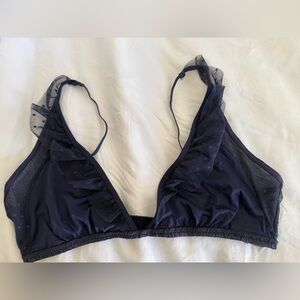 Lace frill bralette